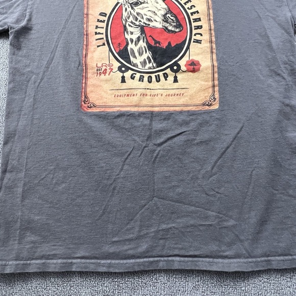 LRG Shirt Adult Large Gray Short Sleeve Lifted Research Group Casual Men's - Picture 8 of 14
